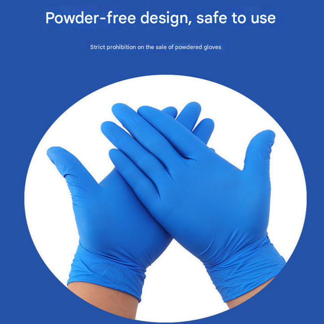 100 gloves White Premium Disposable Nitrile Gloves - Powder-Free & Extra Durable for Multi-Purpose Use(S)
