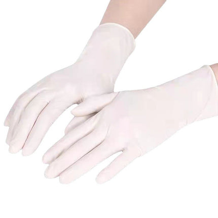 100 gloves White Premium Disposable Nitrile Gloves - Powder-Free & Extra Durable for Multi-Purpose Use(L)