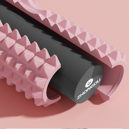 Blue High-Density 3D Trigger Point Foam Roller - Solid Core Massager for Deep Tissue Muscle Recovery & Yoga