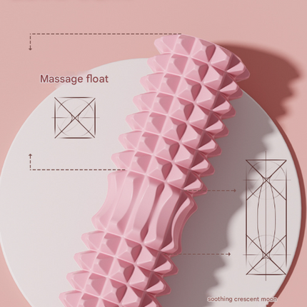 Black High-Density 3D Trigger Point Foam Roller - Solid Core Massager for Deep Tissue Muscle Recovery & Yoga