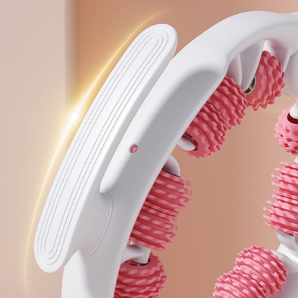 Pink U-Shape 360 Degree Massage Roller - Multi-Functional Leg, Arm & Neck Massager for Muscle Relief & Recovery