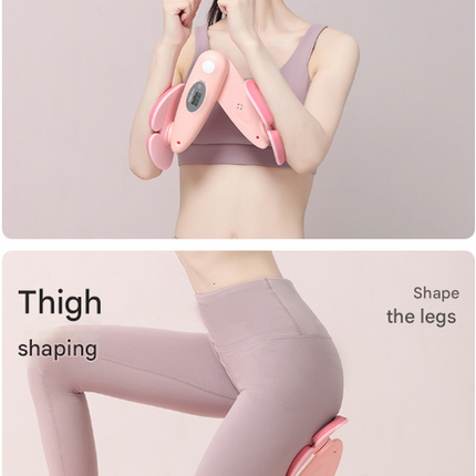 Purple Smart Kegel & Thigh Master with Digital Counter - Adjustable Pelvic Floor Trainer for Women's Home Workout