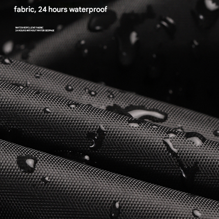 Size L Black And Orange All-Weather 210D Bicycle Cover - Waterproof & UV-Proof Outdoor Bike Protector with Lock Hole & Storage Bag