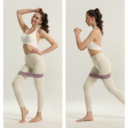 Colorful Fabric Resistance Bands for Legs and Glutes - Set of 4 Non-Slip Workout Loops