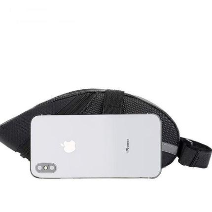 Blue Water Resistant Bicycle Saddle Bag Under Seat Wedge Pack with Reflective Strip and Quick Release Strap for MTB Road Bikes
