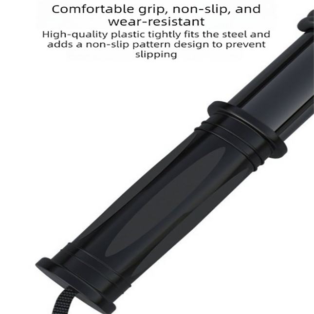 Black Power Twister Bar Upper Body Workout Equipment Chest Expander Arm Strengthener Spring Exerciser for Men Home Gym(50kg)