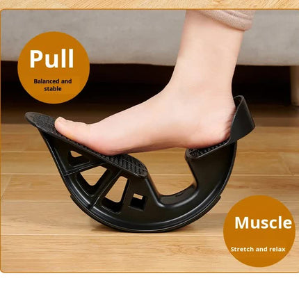 2 PCS Dual Foot Rocker with Connecting Bar - Calf & Ankle Stretcher System for Plantar Fasciitis Relief - Linked Incline Board with Stabiliser Axis - Heavy Duty Blue