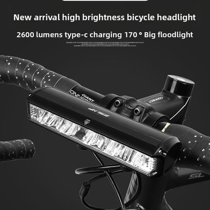 EOS630 1700 Lumen High Brightness Bike Light with Single Bracket Mount - 4000mAh Long Life USB Rechargeable Battery - Aluminium Alloy Horizontal Headlamp for MTB & Road Cycling