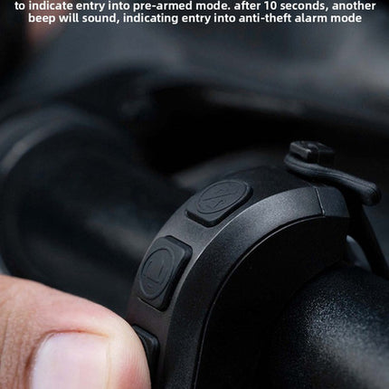130dB Electric Bike Horn with Anti-Theft Alarm Electronic Bicycle Bell USB Rechargeable Waterproof Adjustable Volume Vibration Sensor for MTB Road Scooter Black