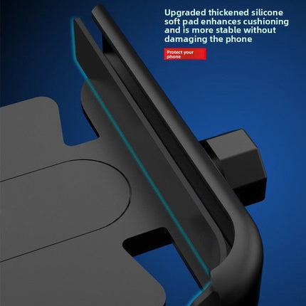 Universal Aluminium Motorcycle Phone Holder Rearview Mirror Mount 360 Rotation Anti-Shake M3 Metal for Motorbike Scooter Sliver