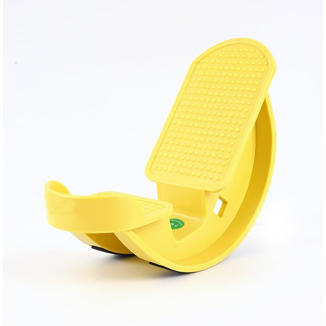 1-Pair Yellow Reinforced Calf Stretcher Slant Board - Professional Non-Slip Achilles Tendon & Hamstring Stretcher for Physical Therapy, Yoga & Fitness
