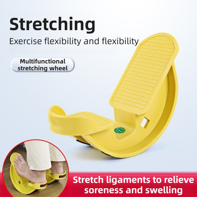 1-Pair Blue Reinforced Calf Stretcher Slant Board - Professional Non-Slip Achilles Tendon & Hamstring Stretcher for Physical Therapy, Yoga & Fitness