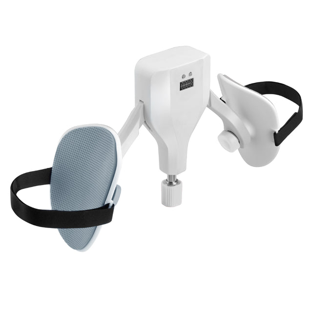 White 35KG High-Resistance Kegel Trainer With Smart Counter & Leg Straps - Muscle & Thigh Slimming Equipment with Jump Rope & 2 Handles Attachment
