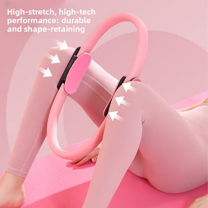 Black Pilates Ring Exercise Tool – High-Elasticity Yoga Ring for Core Strength, Postpartum Recovery, Glute Toning & Full-Body Workout (Unisex)