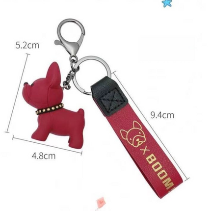 Green Cute Resin French Bulldog Keychain Pendant for Backpacks and Keys – Trendy Frenchie Dog Bag Hanging Ornament, Stylish Accessory Solution for Local Trendsetters