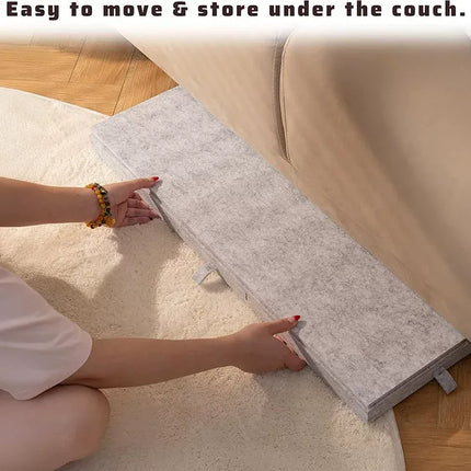 Silver Grey Foldable Anti-Slip Felt Jigsaw Puzzle Board with 6 Sorting Drawers – Lightweight 1000 Piece Puzzle Table Mat, 2-in-1 Neck-Friendly Storage Stand and Protective Cover for Unfinished Puzzle