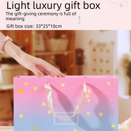 Pink and White Winter Scarf Gift Box Set for Women （Earmuffs, Gloves, and Scarf 3-Piece Set）- Soft Warm Scarf with Luxury Gift Packaging Birthday Present for Girlfriend Wife Daughter
