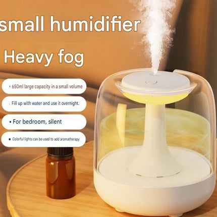 2 pcs Relaxing Winter Set - Pink  Nursing Cape and White Mini Humidifier Soothing – Soft Postpartum Shawl & 650ml USB Air Humidifier for Home Comfort，Relax Self Care Present for Women