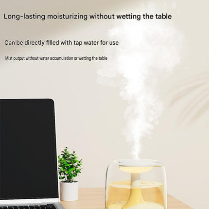 2 pcs Relaxing Winter Set - Beige Nursing Cape and White Mini Humidifier Soothing – Soft Postpartum Shawl & 650ml USB Air Humidifier for Home Comfort，Relax Self Care Present for Women