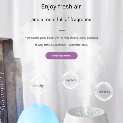 3-piece Office Comfort Gift Bundle Set – White Aromatherapy Diffuser, White Self-Stirring Cup & Khaki Sherpa Throw Blanket for Work, Home & Travel Relaxation（Please provide your own gift box）