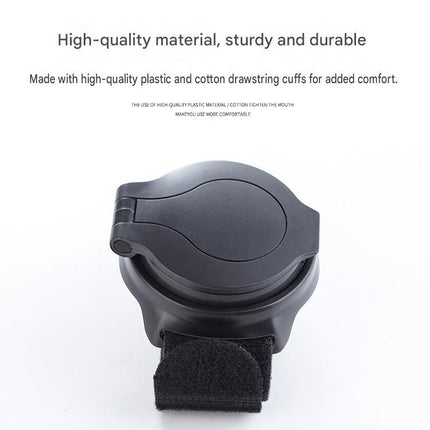Bicycle Wrist Rearview Mirror 360 Rotatable - Adjustable Wrist Mounted Convex Cycling Mirror, 360 degree Rotation, Arm Strap Handlebar Mount, Cycling Safety for Urban Commuting and Travel Use