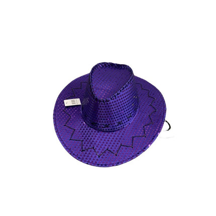 Sequin Cowboy Hat party hat - Pink
