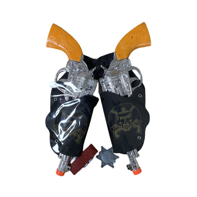 Toy gun holster set with belt