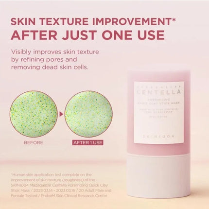 2 x SKIN1004 Madagascar Centella Poremizing Quick Clay Stick Mask 27g