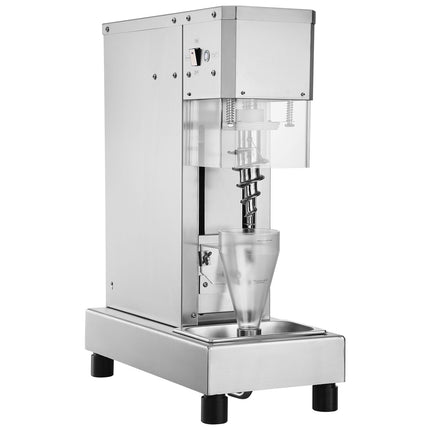 Ice Cream Blender, 750W High-Speed Ice Cream Maker Mixer Stir Machine 1740RPM, 304 Stainless Steel Ice Cream Shaker, Long Handle + PC Protective Shield, Customizable with any Flavor of Ice Cream