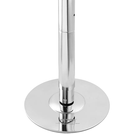 Professional Dancing Pole, Spinning Static Dancing Pole Kit, Portable Removable Pole, 45mm Heavy-Duty Stainless Steel Pole, Height Adjustable Fitness Pole, for Exercise Home Club Gym, Silver