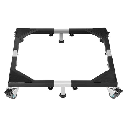 Fridge Stand Mobile Base, 1200 lbs Load Capacity, Washing Machine Stand with 8 Locking Twin Wheels and 4 Brakes, 23-36.6 Inches Adjustable Furniture Dolly for Washer, Refrigerator and Dryer