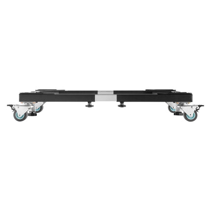 Fridge Stand Mobile Base, 1200 lbs Load Capacity, Washing Machine Stand with 8 Locking Twin Wheels and 4 Brakes, 23-36.6 Inches Adjustable Furniture Dolly for Washer, Refrigerator and Dryer