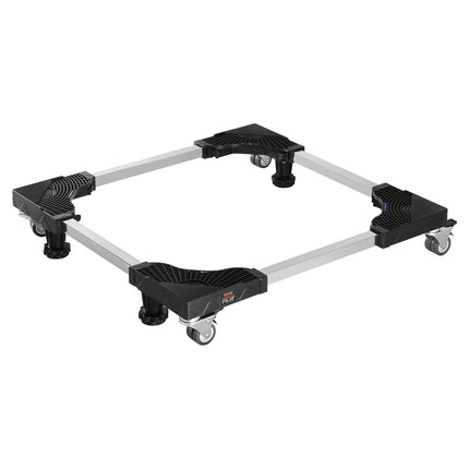 Fridge Stand Mobile Base, 1100 lbs Load Capacity, Washing Machine Stand with 8 Locking Twin Wheels and 4 Brakes, 27.5 -35.4 Inches Adjustable Furniture Dolly for Washer, Refrigerator and Dryer