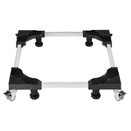 Fridge Stand Mobile Base, 1100 lbs Load Capacity, Washing Machine Stand with 8 Locking Twin Wheels and 4 Brakes, 27.5 -35.4 Inches Adjustable Furniture Dolly for Washer, Refrigerator and Dryer