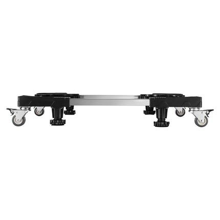 Fridge Stand Mobile Base, 1100 lbs Load Capacity, Washing Machine Stand with 8 Locking Twin Wheels and 4 Brakes, 27.5 -35.4 Inches Adjustable Furniture Dolly for Washer, Refrigerator and Dryer