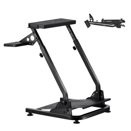 Racing Wheel Stand, Adjustable & Foldable Simulator Stand for Logitech G29 G27 G920 G923, Thrustmaster T300RS T300GT T248 TS-PC TSXW Gaming Cockpit,Pedals Simulator NOT Included