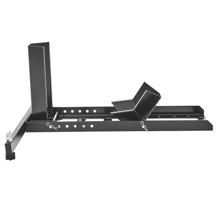 Motorcycle Wheel Chock Upright, 816.5 kg Capacity, Heavy-duty Steel Motorcycle Front Wheel Stand with 6 Adjustable Holes, For 381-558.8 mm Off-Road Motorcycles, Standard Motorcycles