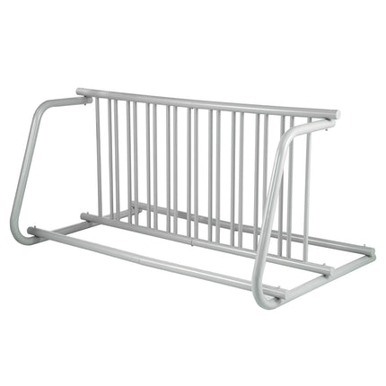 10 Holders Floor Bike Rack, 59" Length All-Steel Grid Bike Rack, 10-Bike Capacity Dual-Side Storage Stand for Garages Streets Yards Bike Events