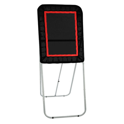 Folding Lacrosse Rebounder for Backyard, 3x4 Ft Volleyball Bounce Back Net, Pitchback Throwback Baseball Softball Return Training Screen, Adjustable Angle Shooting Practice Training Wall, Black