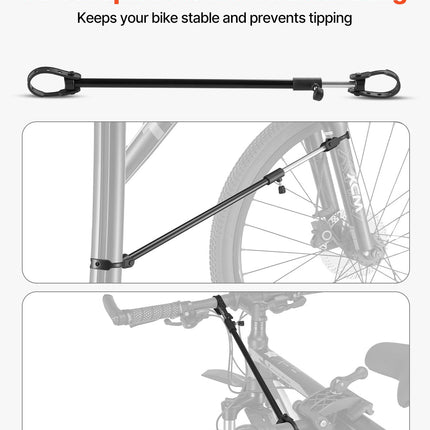 Bike Repair Stand, 38.56 kg Heavy-duty Bicycle Work Stand with 1035-1630 mm Adjustable Height & Magnetic Tool Tray, Foldable Bicycle Maintenance Rack, Shop Home Mechanics for Mountain & Road Bike